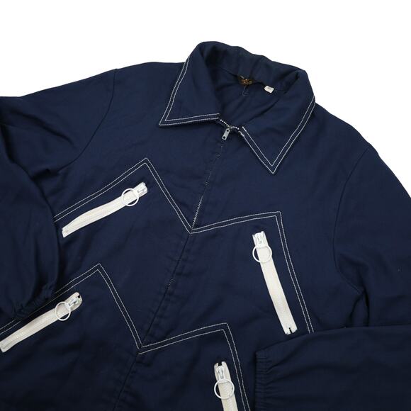 Vintage Sir Jac Multi Zipper Shirt Jacket - Picture 2 of 11